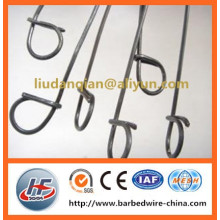 Plastic coated wire loop ties/single loop baling wire ties/double end loop tie wire